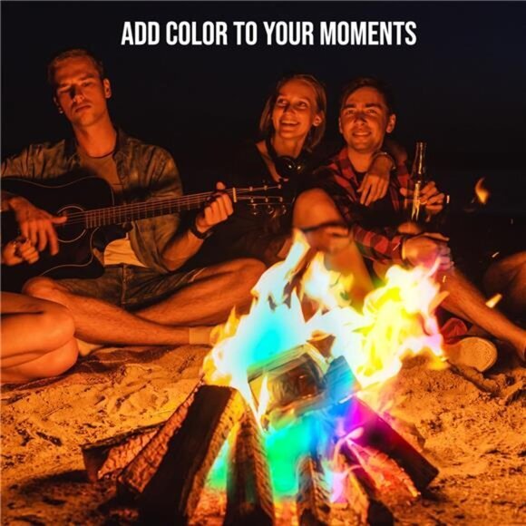 Fire Dazzle Fire Color Changing Packets for Fire Pit 25 Pack Fire Color Packet - Picture 4 of 8
